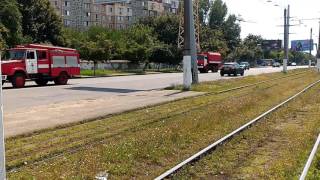 5x firetrucks returns to FD after call