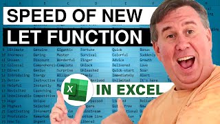 LET Speed test in Excel and LET with Arrays 2326.5