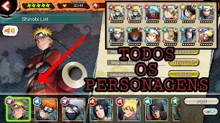 Naruto X Boruto: Ninja Voltage - HACKER? CONSEGUI TODOS OS PERSONAGENS!!!