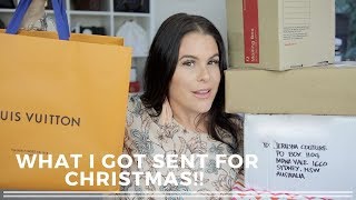 WHAT I GOT SENT FOR CHRISTMAS! 2017+LOUIS VUITTON unboxing| Jerusha Couture