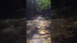 Ruhe und Entspannung im lauschen des Wasserfall