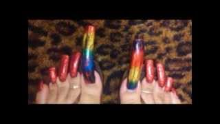 the biggest nails standing самые большие ногти на ногах