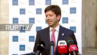 Italy: Health minister says G20 ministers to sign agreement on fair vaccine distribution