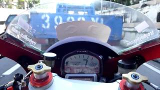 Ducati 916SP with Translogic Microdash2