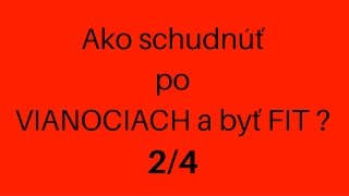 Ako schudnúť po VIANOCIACH a byť FIT 2/4