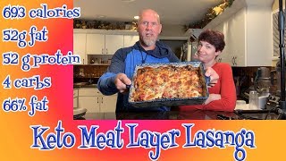 Keto Meat Layer Lasagna