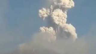 Tadi sore jam 17.30wib gunung merpi meletus