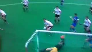 Amazing hockey goalkeeping
