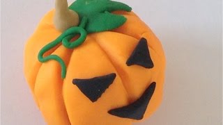Тыква на хэллоуин лепим из пластилина