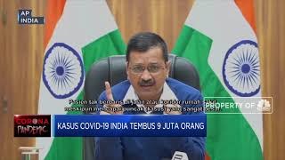 Kasus Covid-19 India Tembus 9 Juta Orang