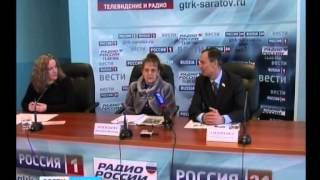 Оперная певица Екатерина Терентьева в пресс-центре ГТРК "Саратов"