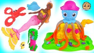 Ocean Play Doh Friends with Mermaid Barbie Doll - Cookie Swirl C Video