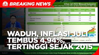 Inflasi Juli Tembus 4,94% (yoy), Tertinggi Sejak Oktober 2015