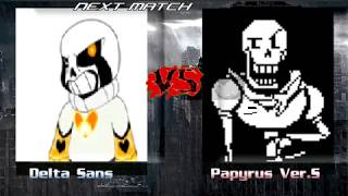 M.U.G.E.N Delta Sans Vs Papyrus Ver.S