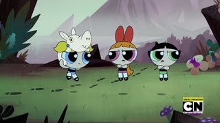 Blind Reaction to: Powerpuff Girls (2016) "Escape from Monster Island" S1 Ep1