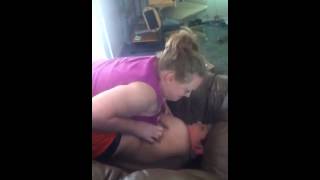 Mom trying to discipline
