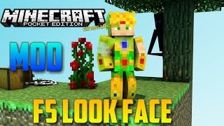 MINECRAFT PE - CAMARA FRONTAL - LOOK FACE MOD (F5)