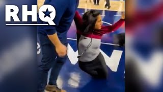 (WATCH) Protestors Storm NBA Game; Sparks Instant Controversy