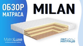 Ортопедический матрас MILAN - видео обзор | СВІТ МАТРАЦІВ