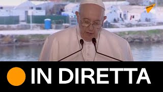 Grecia: Papa Francesco visita un campo di migranti a Lesbo