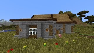 Minecraft - Постройки - Туториал. Дом на скорую руку.