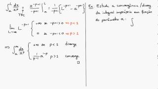 Integrais impróprias (parte 2)