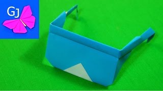 Оригами Очки из бумаги