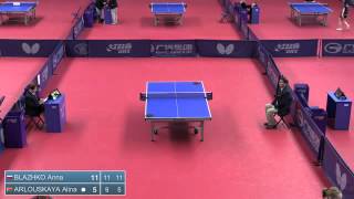2014 Belarus Open U21 WS BLAZHKO Anna RUS vs ARLOUSKAYA Alina BLR