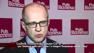Giełdowa Spółka Roku - Ludwik Sobolewski (prezes GPW) cz. 1