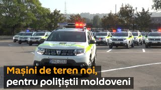 Polițiștii moldoveni, dotați cu mașinii noi