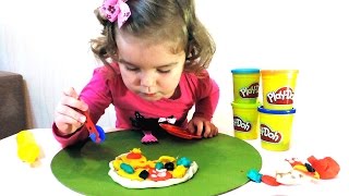 готовим пиццу из пластилина  Play-Doh /preparing pizza from plasticine Play-Doh