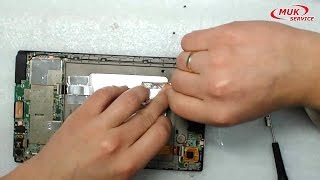 Установка дисплея и сенсора в планшете Lenovo Tab S8 50LC - видеоинструкция