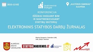 7 dalis. "Elektroninis statybos darbų žurnalas"