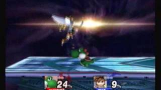 Yoshi as ROB and Pit as Link