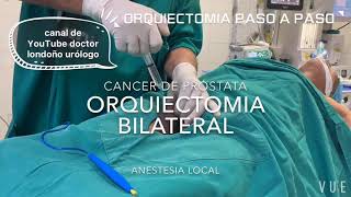 CANCER DE PRÓSTATA                                ORQUIECTOMIA PASO A PASO