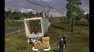 Euro Truck Simulator 2 мод автостоп "Нелегальный груз"
