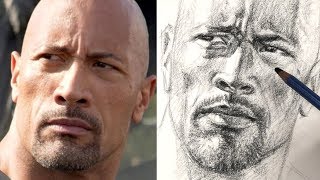 Drawing Dwayne Johnson