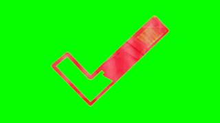 CHECK MARK SCRIBBLE GREENSCREEN