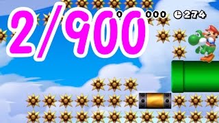 【マリオメーカー 実況】ヨッシーありきの難しいステージ!!【mario maker】