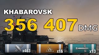KHABAROVSK ► 356K DMG | 3,2K base xp |  World of Warships