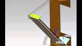 Шкаф-кровать (murphy bed) Изометрия с размерами плюс угол (04)