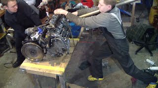 VR6 Motor Zusammenbau