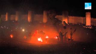 Arden las fallas en Ávila