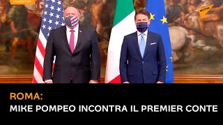 Roma, Mike Pompeo incontra il premier Conte