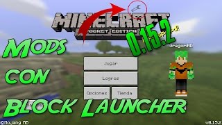 COMO PONER MODS AL MINECRAFT PE 1.0.5 CON BLOCK LAUNCHER