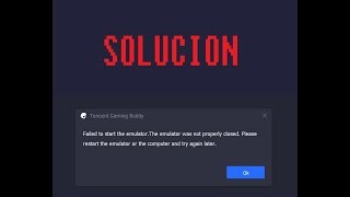 SOLUCION error de PUBG MOBILE "Failed to start the emulator" 2019