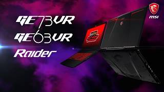 MSI GE73VR und GE63VR Raider Serie