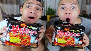SCHÄRFSTE NUDELN DER WELT CHALLENGE !!! | Kelvin und Marvin