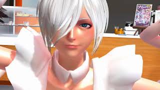 [MMD] King Of Fighters cafe snk girls maid cosplay planetary loop 惑星ループ R-18