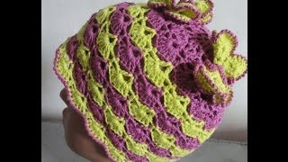 Шапочка для девочки Часть 1 Beanie Crochet for girls Part 1
